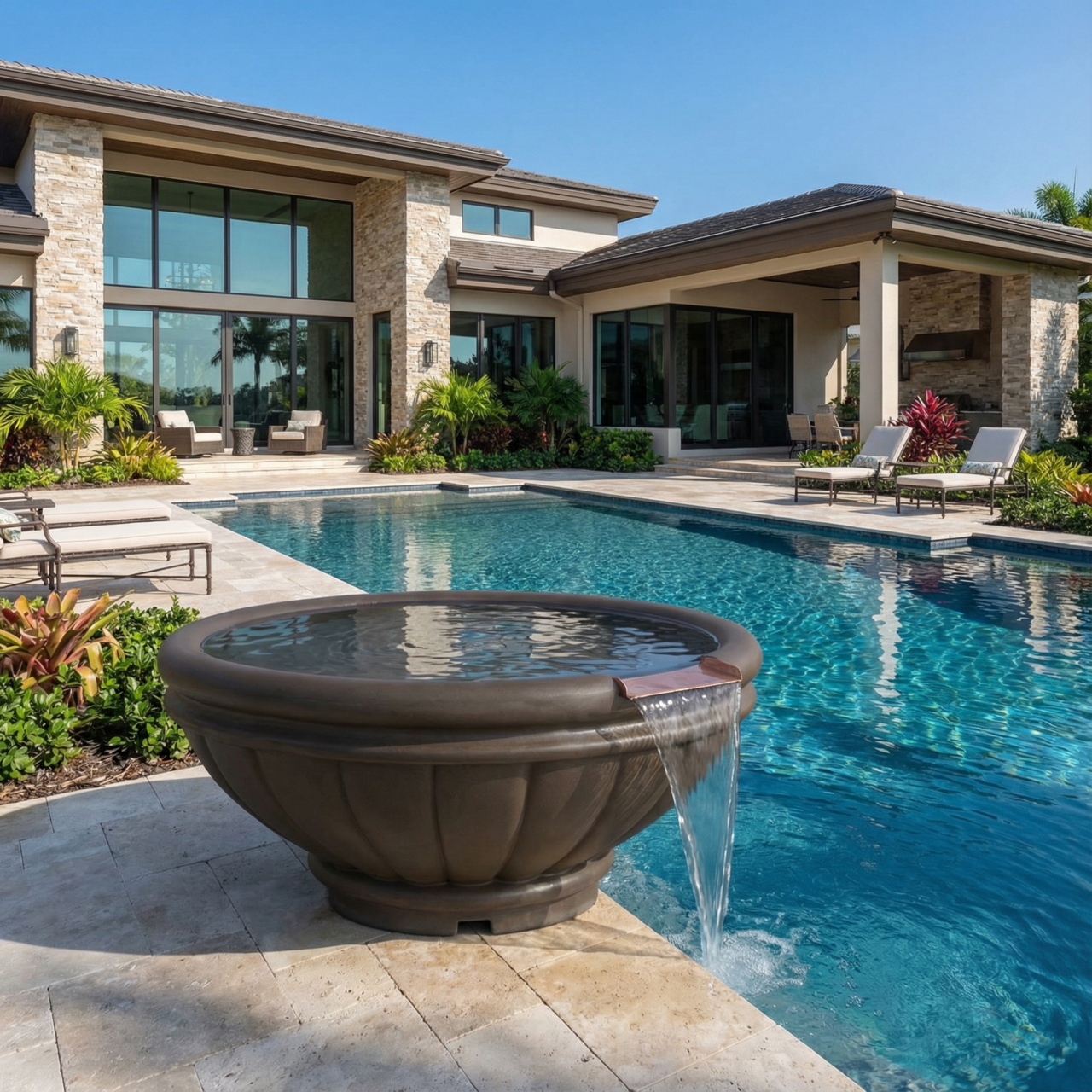 Roma Water Bowl (GFRC) Photo (1)