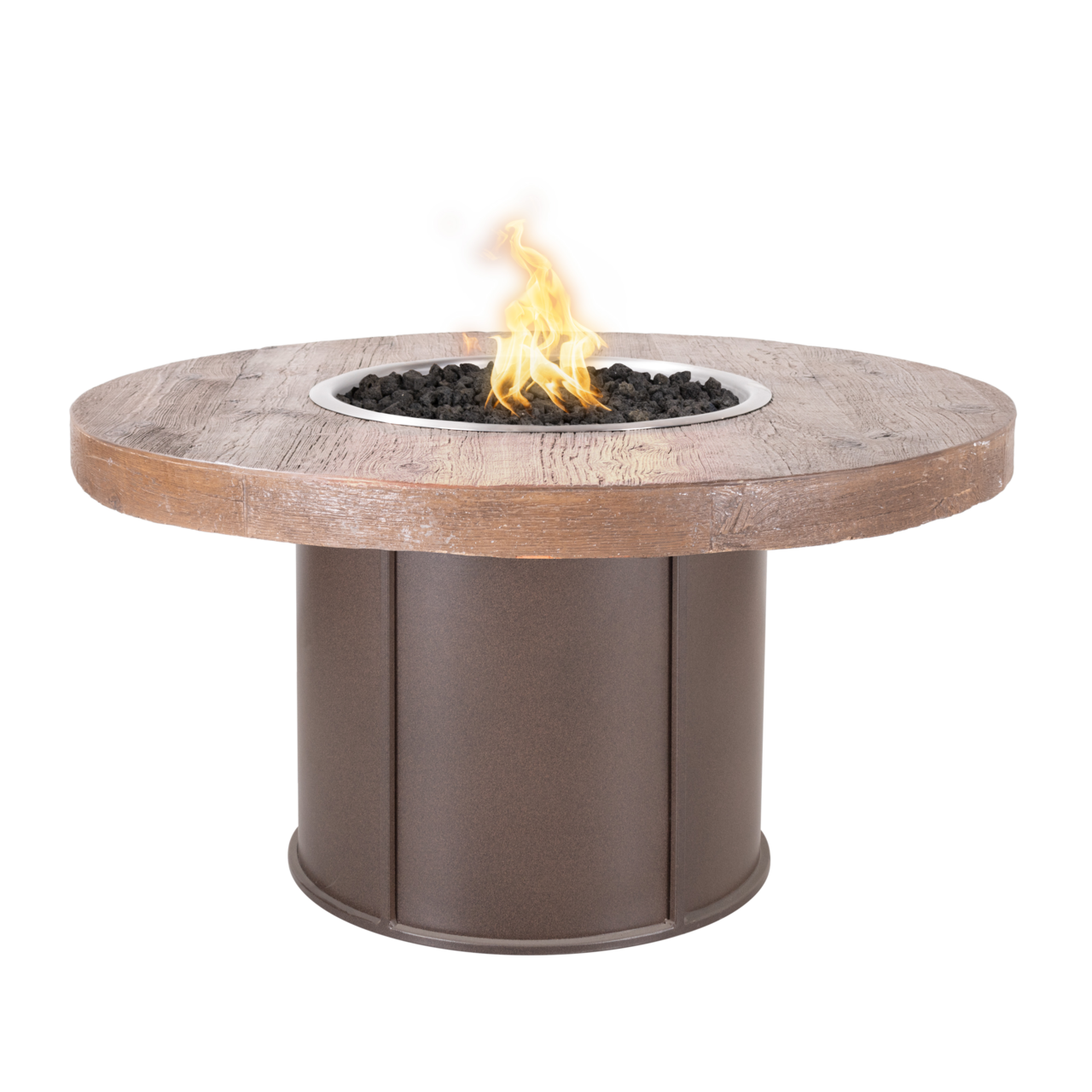 Fresno Fire Table (GFRC Wood Grain) Photo (2)