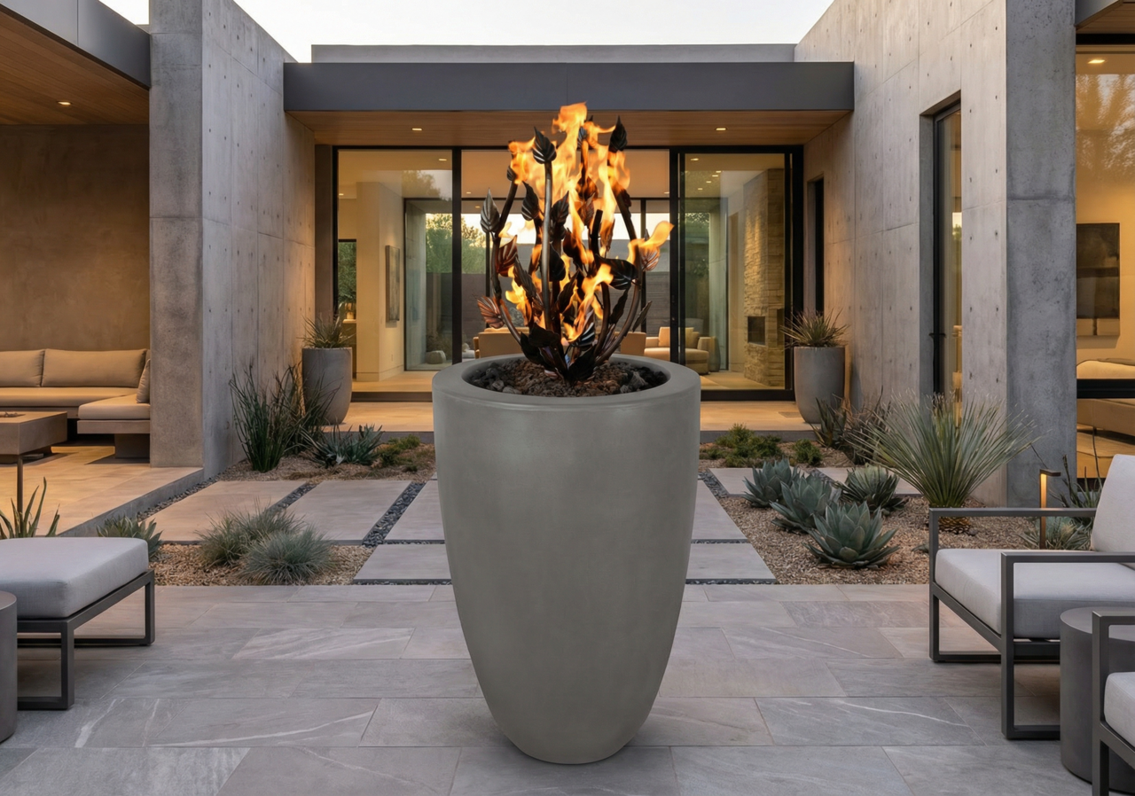 Castillo Fire Pillar (GFRC) Photo (1)