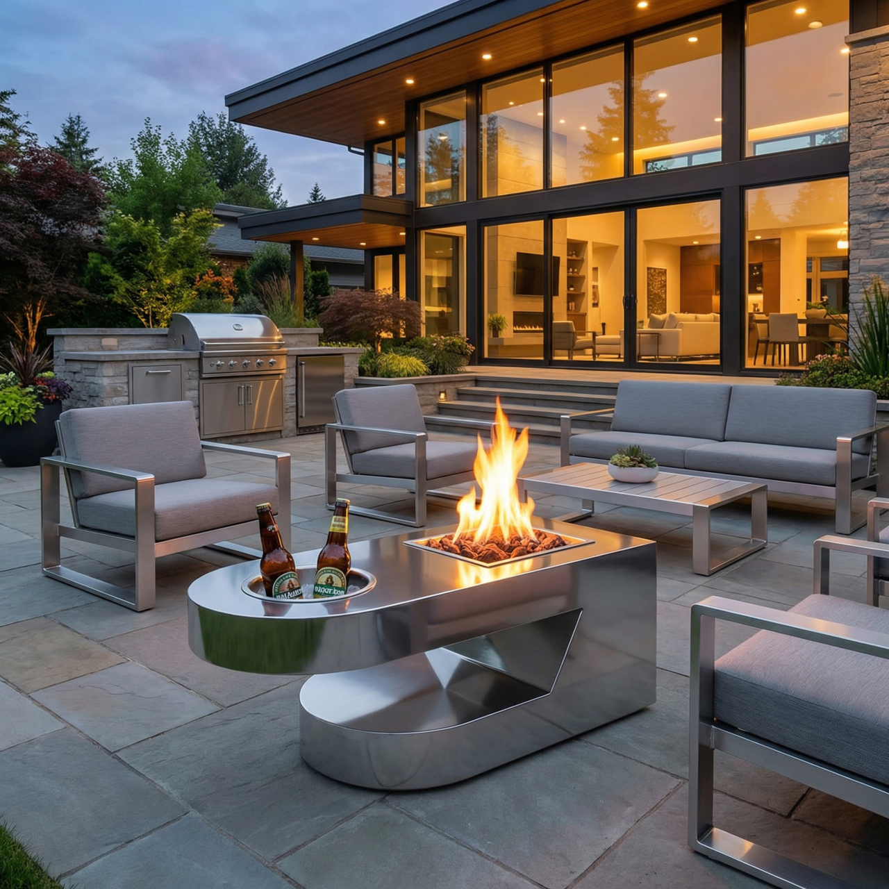 Dana Fire Pit (Metal) Photo (1)