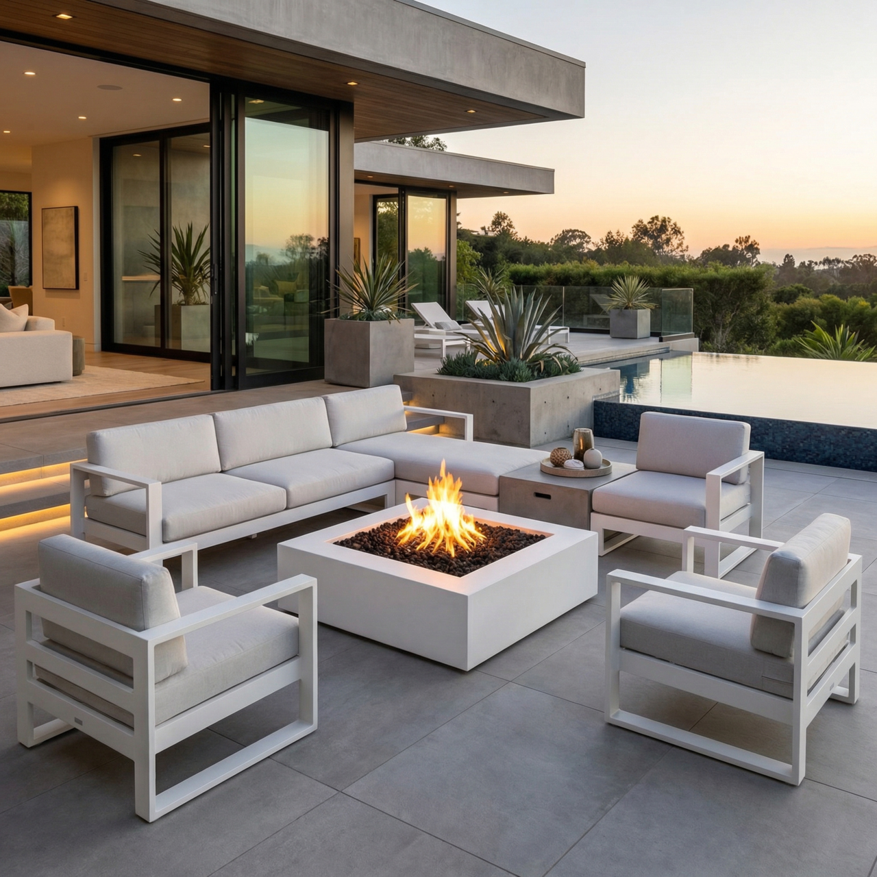 Quad Fire Pit (GFRC) Photo (1)